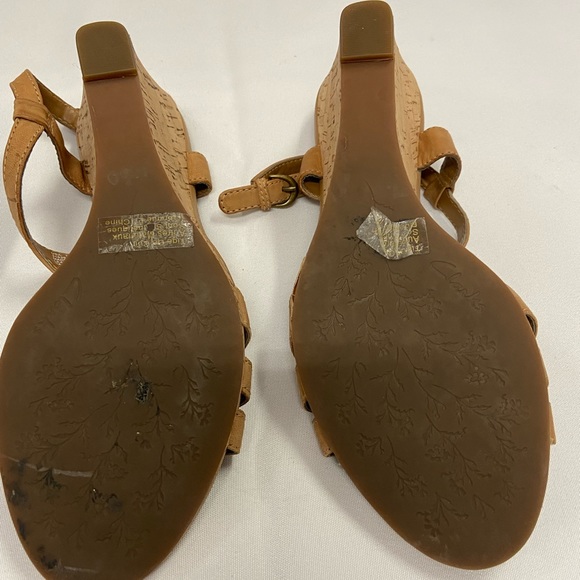 Clarks Cork Wedges Leather Sandal - Picture 4 of 4